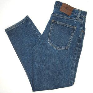 Wrangler Men's Regular Fit Stretch Dark Wash Blue Jeans Size: 32X27.5" Inseam.